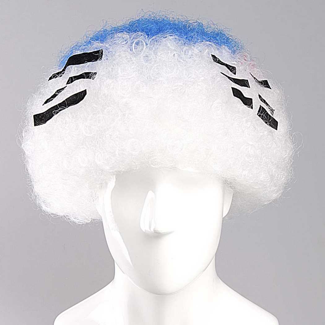 flagwigs, football wigs, fan wigs, afro wigs, mullet wigs, bob wigs, euro wigs,  premier league wigs,South Korea Afro Wig