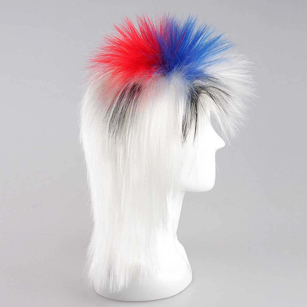 flagwigs, football wigs, fan wigs, afro wigs, mullet wigs, bob wigs, euro wigs,  premier league wigs,South Korea Mullet Wig