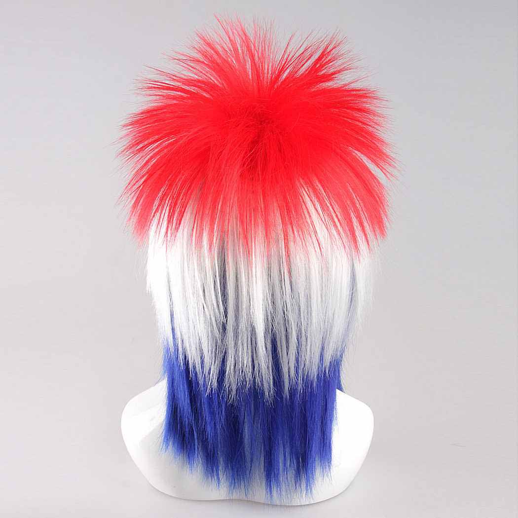 flagwigs, football wigs, fan wigs, afro wigs, mullet wigs, bob wigs, euro wigs,  premier league wigs,Croatia Mullet Wig