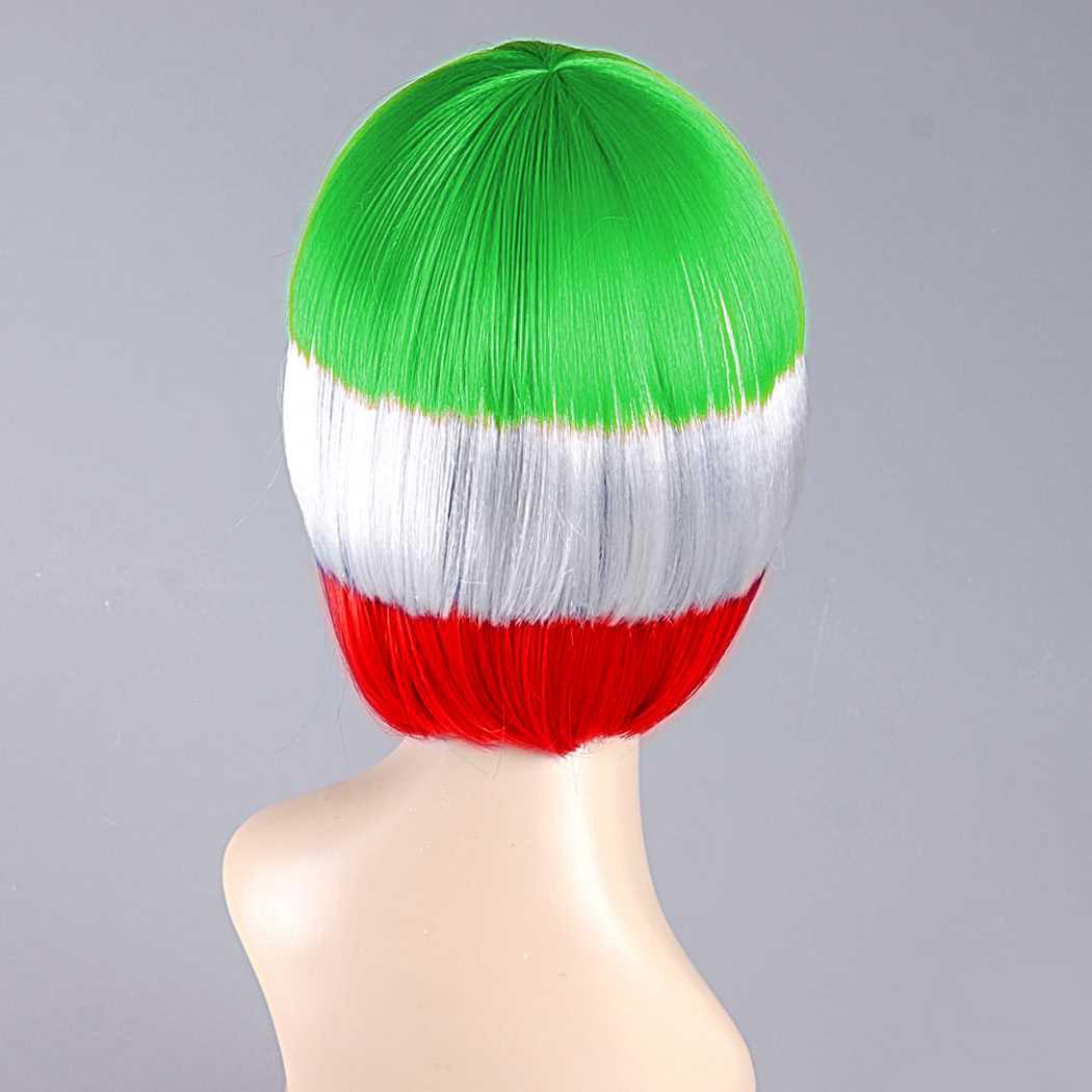 flagwigs, football wigs, fan wigs, afro wigs, mullet wigs, bob wigs, euro wigs,  premier league wigs,Iran Bob Wig