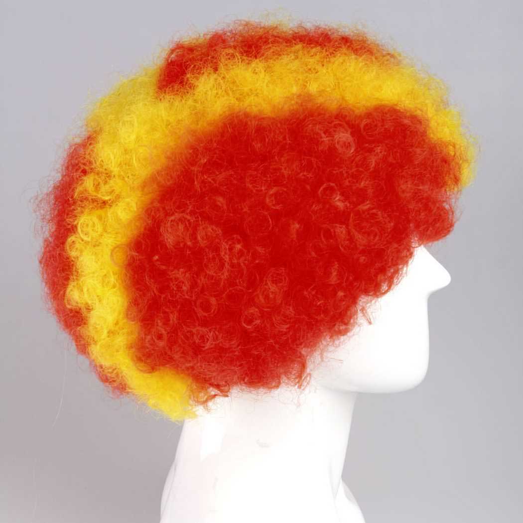 flagwigs, football wigs, fan wigs, afro wigs, mullet wigs, bob wigs, euro wigs,  premier league wigs,Arsenal Afro Wig