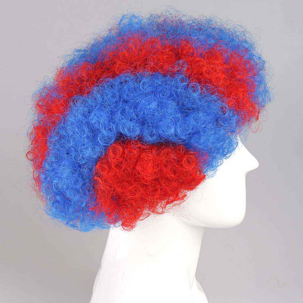 flagwigs, football wigs, fan wigs, afro wigs, mullet wigs, bob wigs, euro wigs,  premier league wigs,Crystal Palace Afro Wig