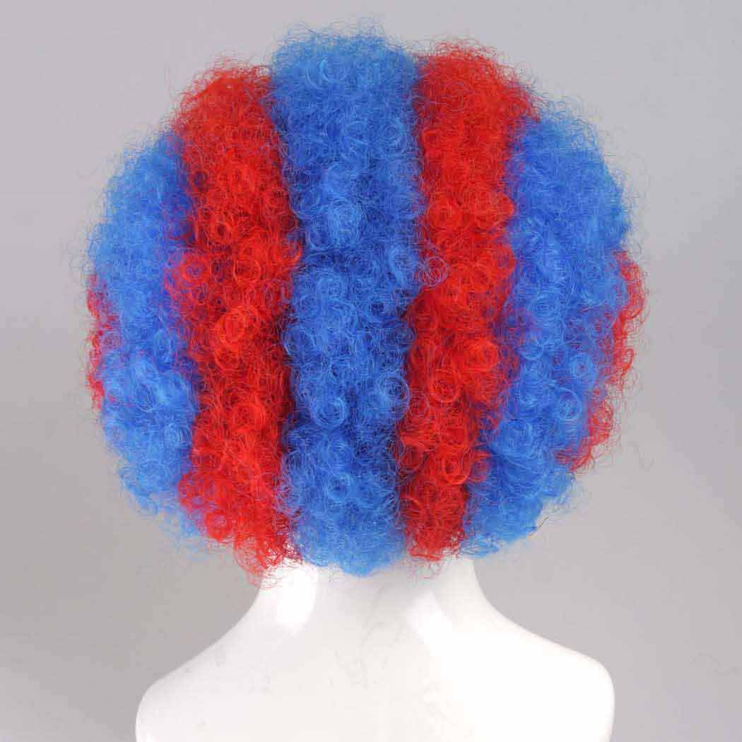 flagwigs, football wigs, fan wigs, afro wigs, mullet wigs, bob wigs, euro wigs,  premier league wigs,Crystal Palace Afro Wig