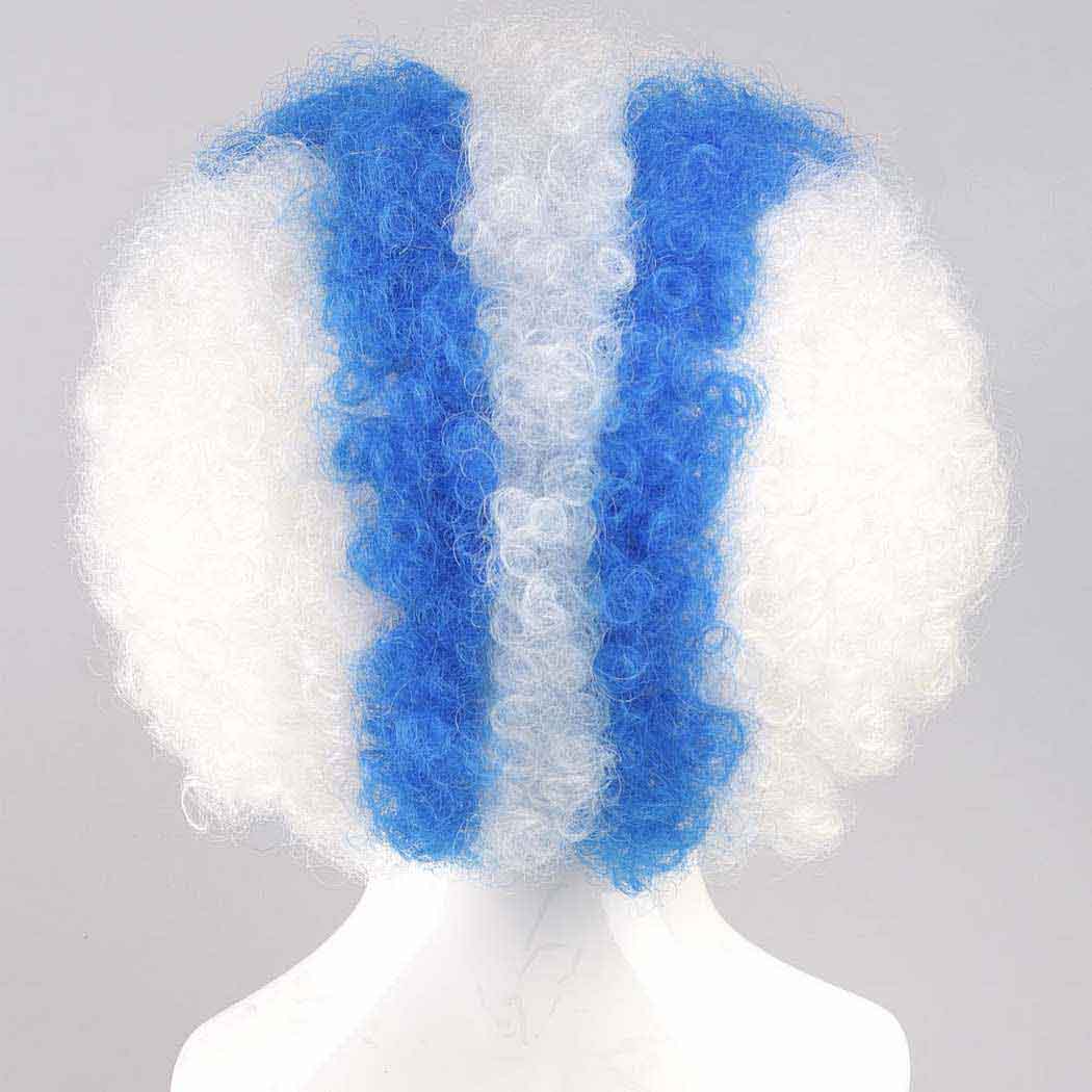 flagwigs, football wigs, fan wigs, afro wigs, mullet wigs, bob wigs, euro wigs,  premier league wigs,Tottenham Hotspur Afro Wig