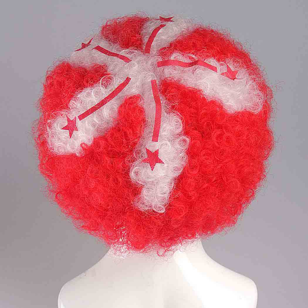 flagwigs, football wigs, fan wigs, afro wigs, mullet wigs, bob wigs, euro wigs,  premier league wigs,Hong Kong Afro Wig