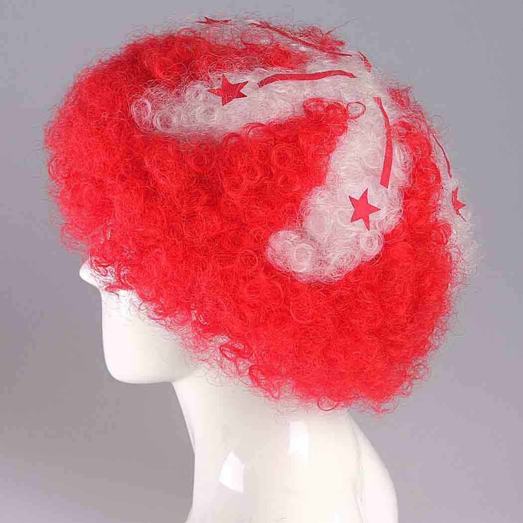 flagwigs, football wigs, fan wigs, afro wigs, mullet wigs, bob wigs, euro wigs,  premier league wigs,Hong Kong Afro Wig