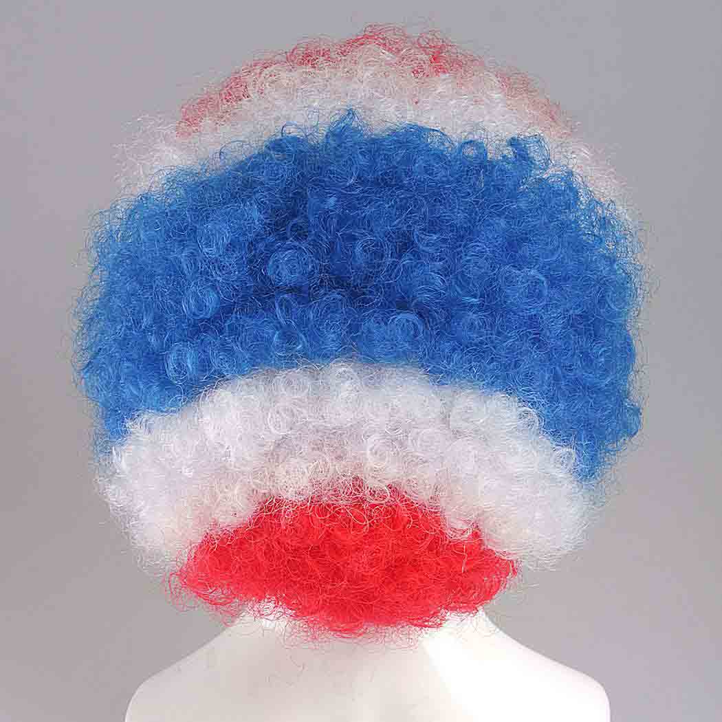 flagwigs, football wigs, fan wigs, afro wigs, mullet wigs, bob wigs, euro wigs,  premier league wigs,Thailand Afro Wig