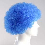 flagwigs, football wigs, fan wigs, afro wigs, mullet wigs, bob wigs, euro wigs,  premier league wigs,Blue Afro Wig