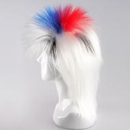 flagwigs, football wigs, fan wigs, afro wigs, mullet wigs, bob wigs, euro wigs,  premier league wigs,South Korea Mullet Wig