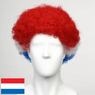 flagwigs, football wigs, fan wigs, afro wigs, mullet wigs, bob wigs, euro wigs,  premier league wigs,Holland Afro Wig 
