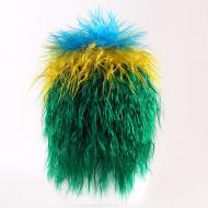 flagwigs, football wigs, fan wigs, afro wigs, mullet wigs, bob wigs, euro wigs,  premier league wigs,Brazil Curly Mullet Wig