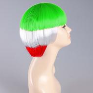 flagwigs, football wigs, fan wigs, afro wigs, mullet wigs, bob wigs, euro wigs,  premier league wigs,Iran Bob Wig