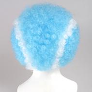 flagwigs, football wigs, fan wigs, afro wigs, mullet wigs, bob wigs, euro wigs,  premier league wigs,Manchester City Afro Wig